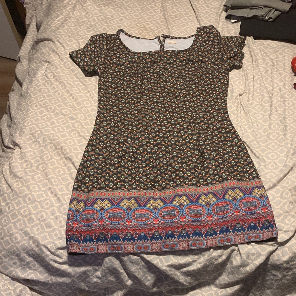 Small print midi dress